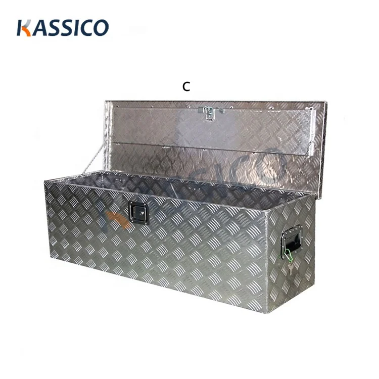 Aluminum Storage Tool Box For Pick Up Truck Bed With Lock
