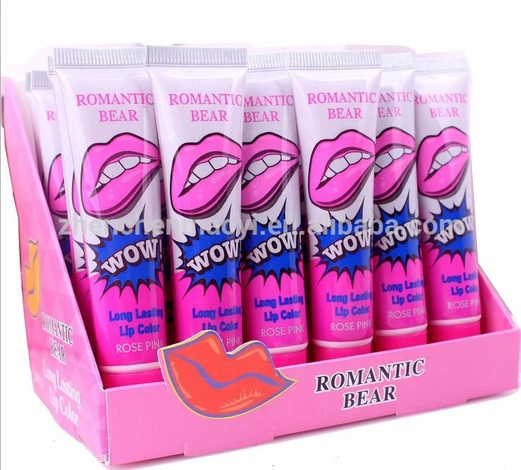 Professional Romantic Bear Cheap Magic Matte Long Lasting Waterproof Peel Off Lipstick Lip Gloss