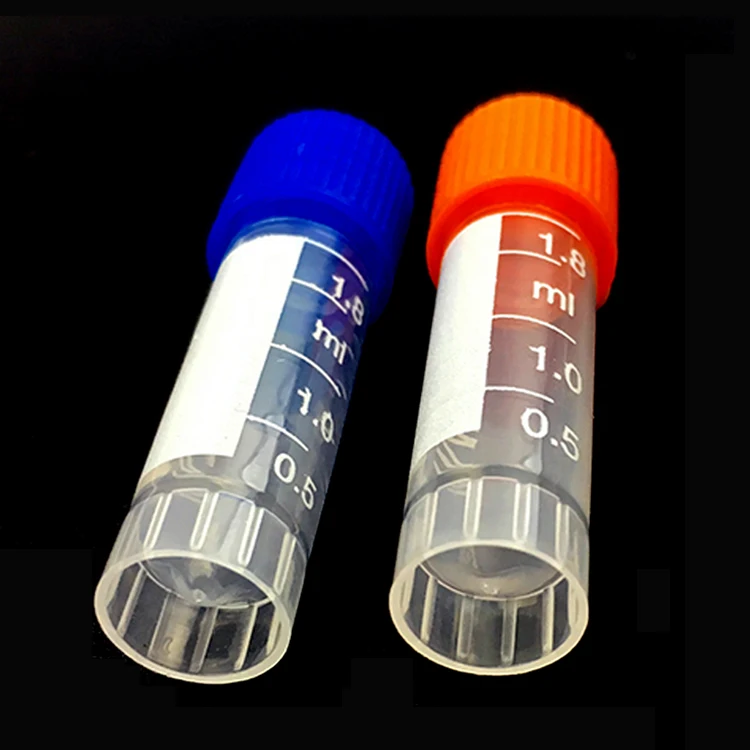 Plastic disposable freezing 0.5ml 1ml 1.5ml 1.8ml 2ml 5ml 6ml 10ml cryo tube