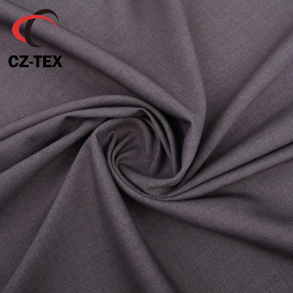 Poly viscouse spandex wool feeling tr suiting fabric