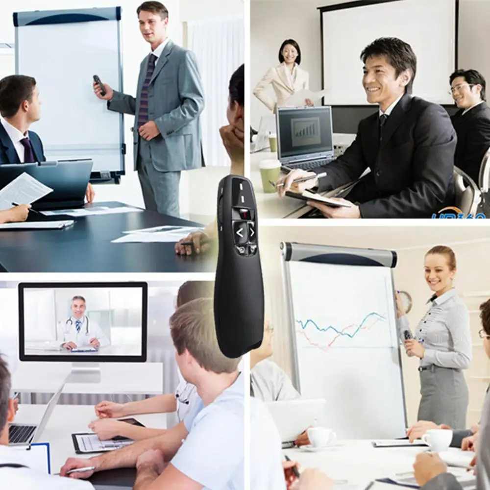 Free Ship Universal 2.4GHz RF Wireless USB Presenter Remote Control PPT Pointer Laser Flip Pen Power Point Presentation Clicker
