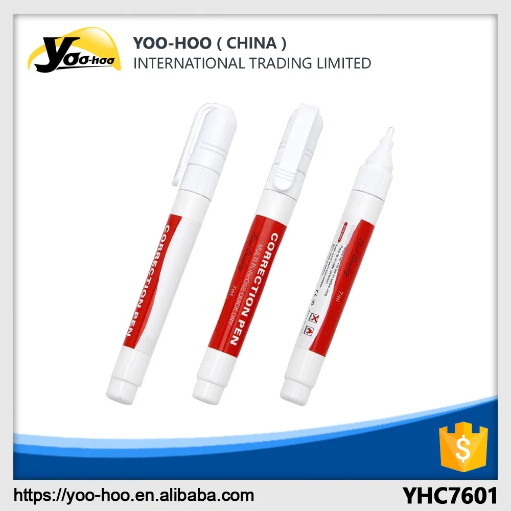 Pen shape quick dry liquid correction pen