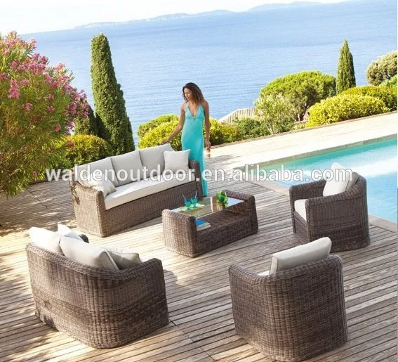 Поли ротанга / плетеная сад открытый уилсон и фишер уличная мебель ( DH-1009