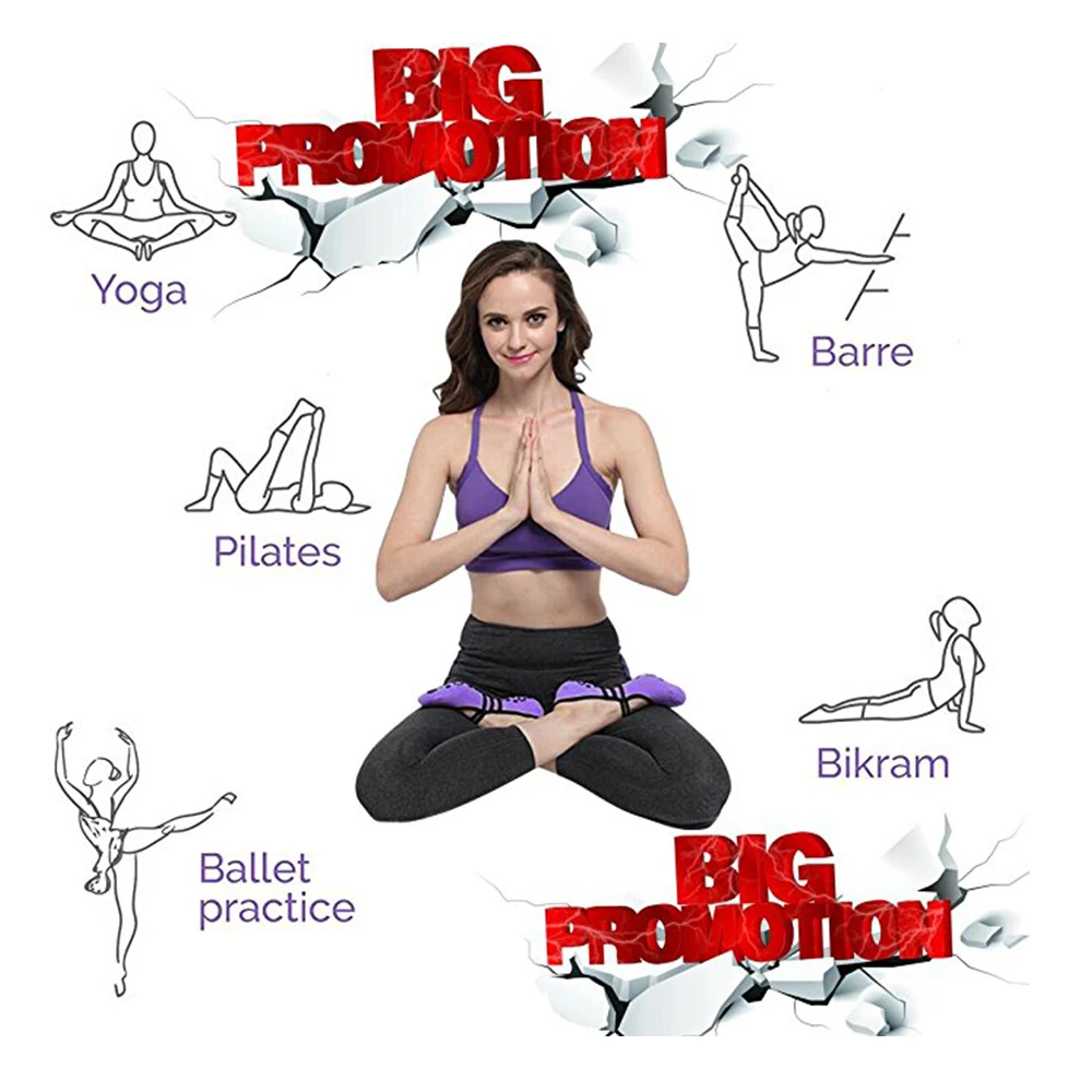 Rubber sole women grip non slip yoga pilates socks