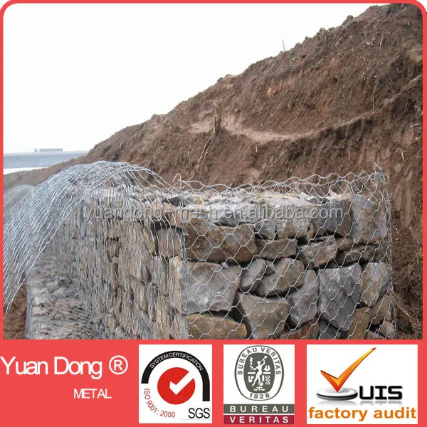 ISO9001 standard gabion retaining wall/wire mesh fencing with cheap