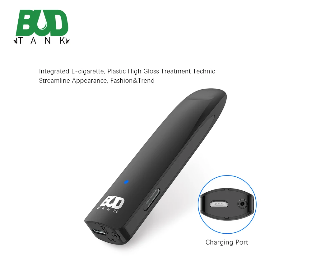
BUDTANK D3 Ceramic Coil Vape Pods Child-proof Cbd Oil Pod System 