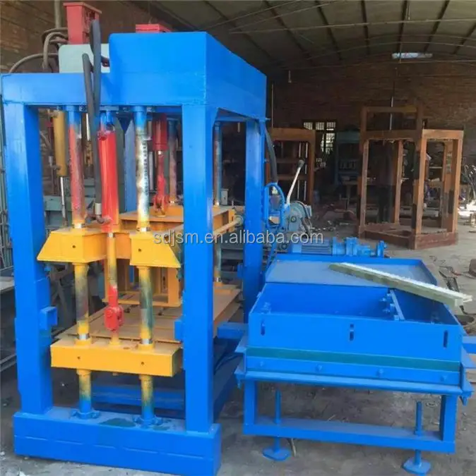 Small Production Machinery Used Interlocking Brick Machine Price Concrete Cement Block Making Machine For Sale