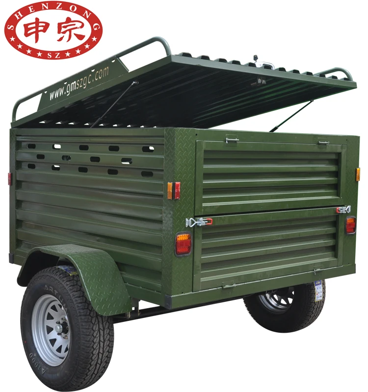 Galvanized Small Car Transporter Dolly Carrier Box Trailer