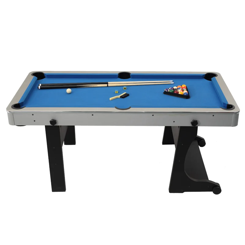 JX-909A Foldable Engineered Wood Convertible Folding Mini Pool Table 7ft Solid Engineered Wood