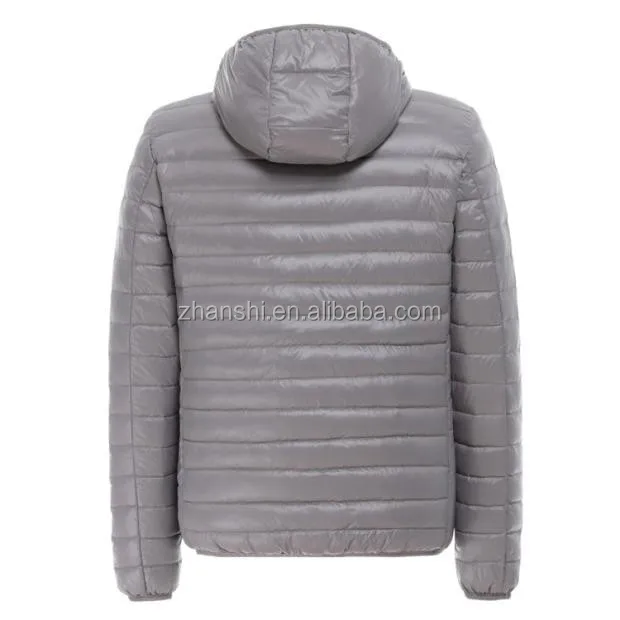 Fashion European Style Foldable Ultra Light Man Down Jacket For Winter