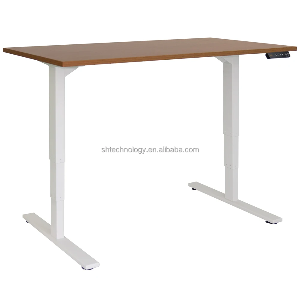 Dual motor SHB320-D650 height adjustable sitting standing up lifting desk frame automatic height adjustable desk