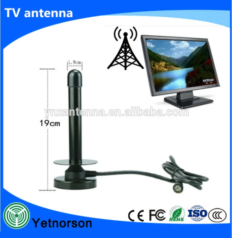 Лучшая Цена Автомобильный Цифровой DVB T T2 Приемник Спутникового ТЕЛЕВИДЕНИЯ Антенна с Усилителем Сигнала