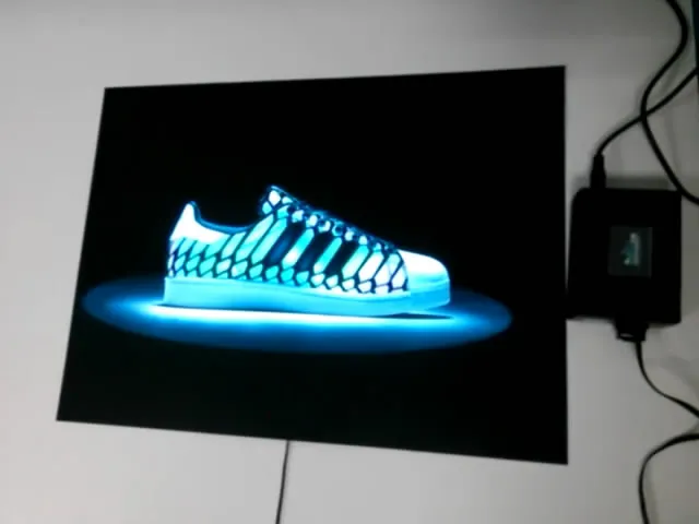 lighted el circular advertising poster