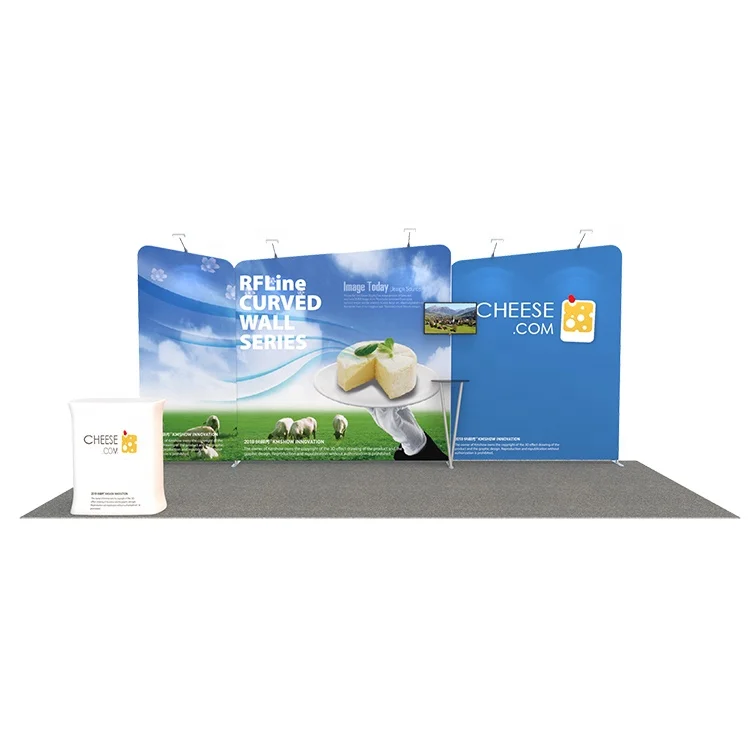 Simple Assemble 4X6 M Trade Show Stand Portable Modular Booth Display Exhibition Offer 3D Design