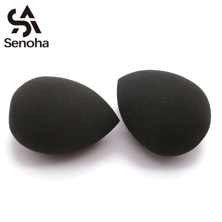 
Teardrop black eco-friendly makeup sponge for face cosmetic beauty 