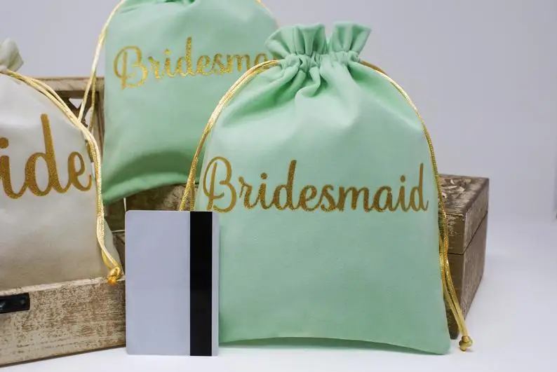 Luxury Small Custom Drawstring Satin Bags for Hair Packaging gift satin bag jewelry satin pouch