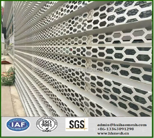 Hexagonal Hole Type Perforated Metal Panel for Wall Cladding Screen