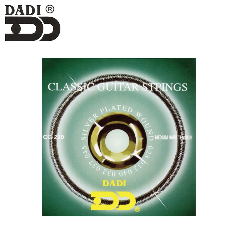 
DADI student nylon sliver plated wound hard tension classical guitar string set for wholesale 