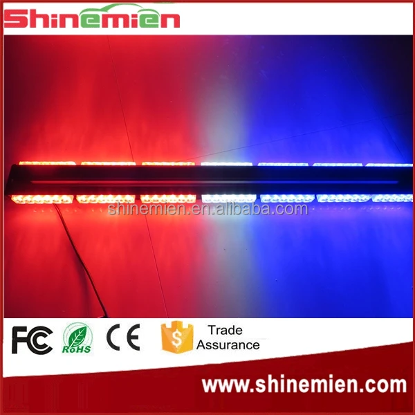 
252W 41inch Super Bright Car Roof Led Strobe Lights Bar Police Emergency Warning Fireman Flash 12V Red Blue Led Police Lights 