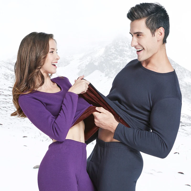 Adults cashmere thermal underwear long johns keep warm