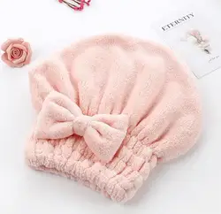 Quick Drying Lady Bath Towel Dry Hair  Microfiber Bath Towel Hair Dry Shower Cap