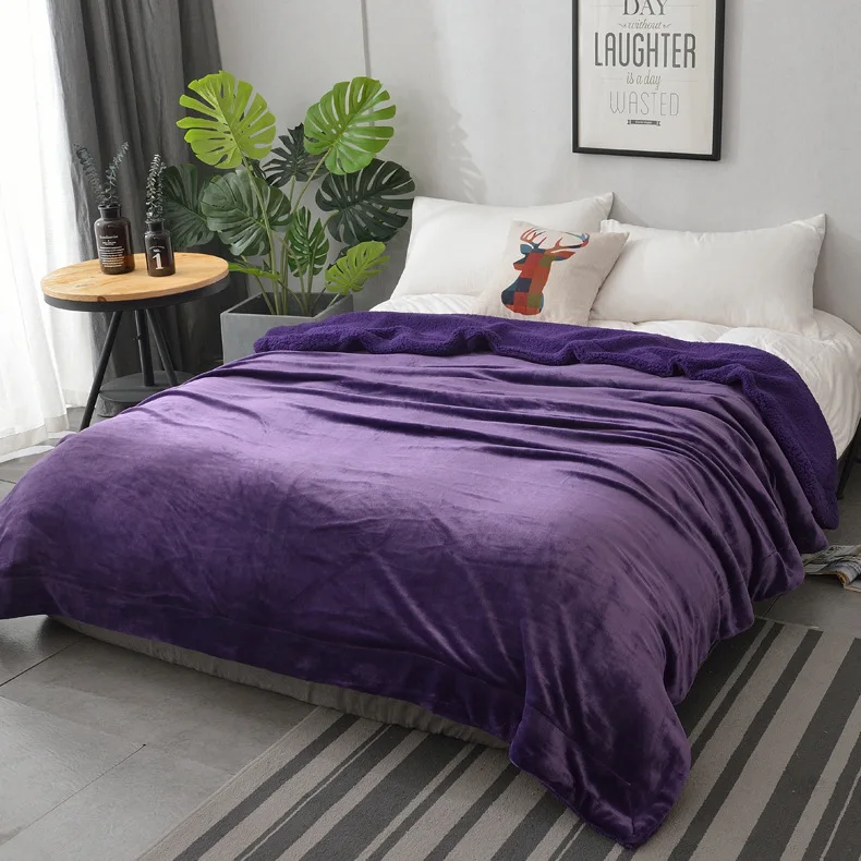 
Yutong Sherpa Fleece Lightweight Microfiber Throw Blankets Flannel Muti Color Fuzzy Soft Plush Blanket 