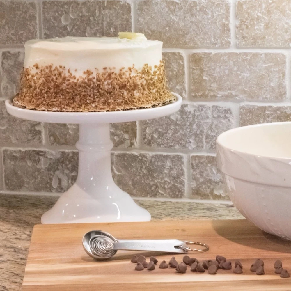 Amazon Hot Sale  5/6/7/8 Different Sizes Stainless Steel Measuring Spoons for Measuring Dry and Liquid Ingredients