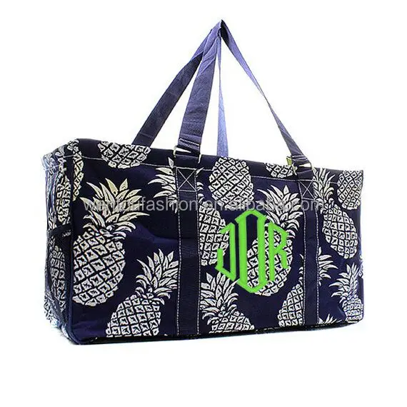 Personalized pineapple Large Organizing Utility Tote Bag