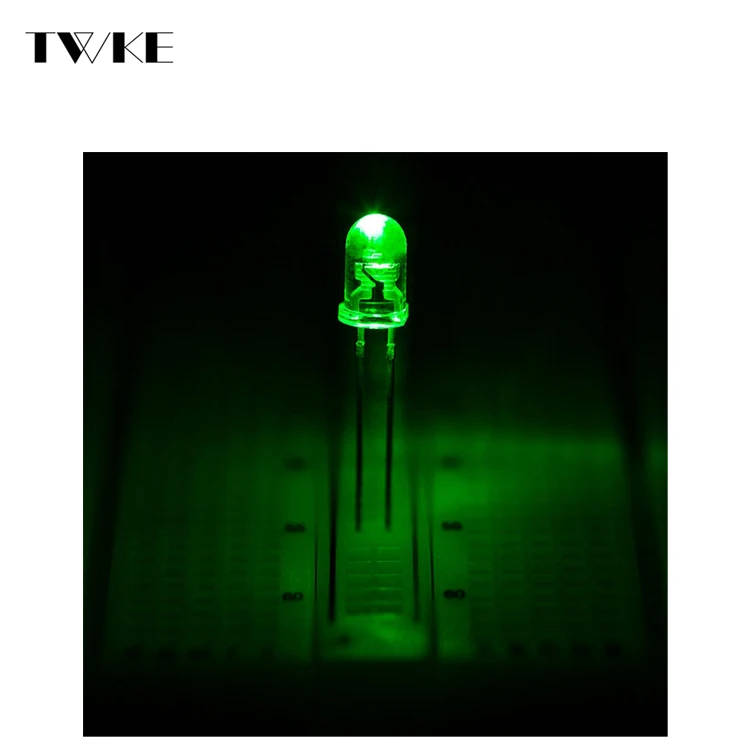 
5mm Mini Led Diode Green Color Through Hole 