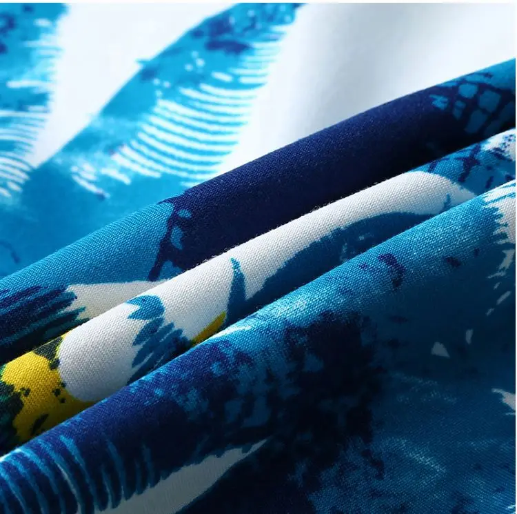  Китайский производитель Гавайские рубашки летние топы Новая блузка с коротким рукавом быстросохнущие мужские Гавайская пляжная одежда