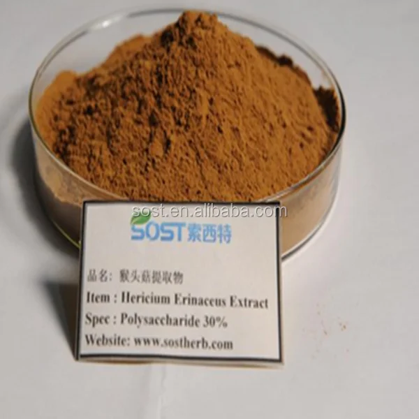 
Chinese Manufacturer Supply Bulk Hericium Erinaceus Mushroom Extract Polysaccharide 