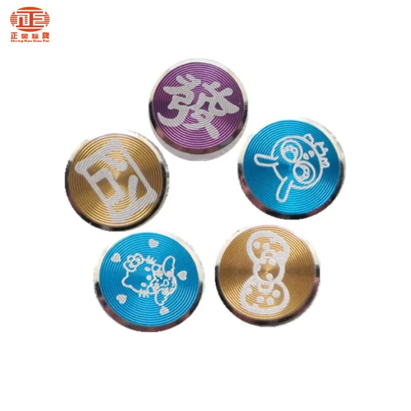 
High-grade cd anodized aluminum rounded nameplate cd logo 