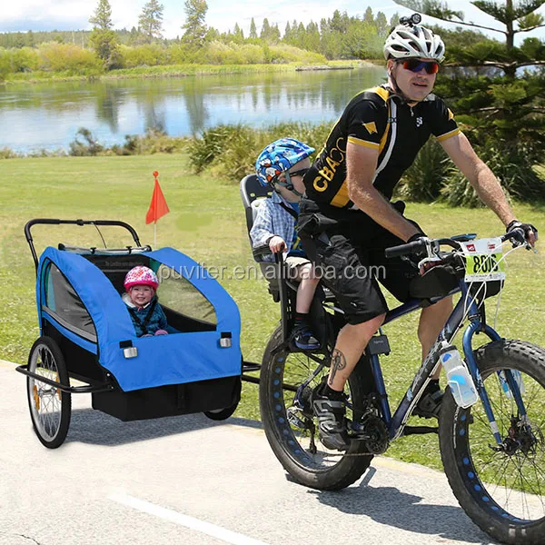 Hot Selling Kid Child Bike Trailer Children Baby Pram Bicycle Stroller Suspension Jogger bicycle trailer baby stroller(BT003)
