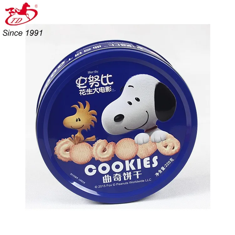 
big round cookie tin 