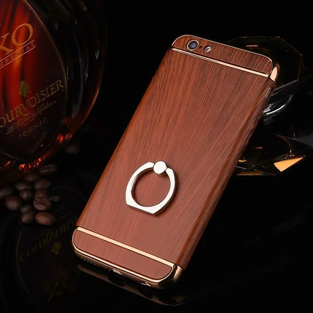 2017 новые древесины чехол для телефона кольцо для iphone 8