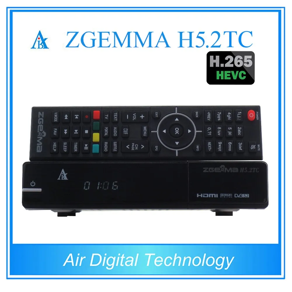 H.265/HEVC Decoding Box ZGEMMA H5.2TC FTA BCM73625 Linux OS Enigma2 Satelite/Combo Receiver DVB-S2+2*DVB-T2/C Dual Tuners