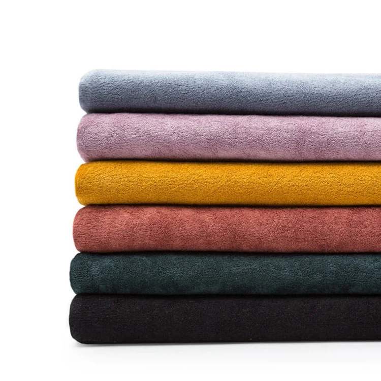 High quality knit 100% cotton microfiber towel fabric for bath per meter