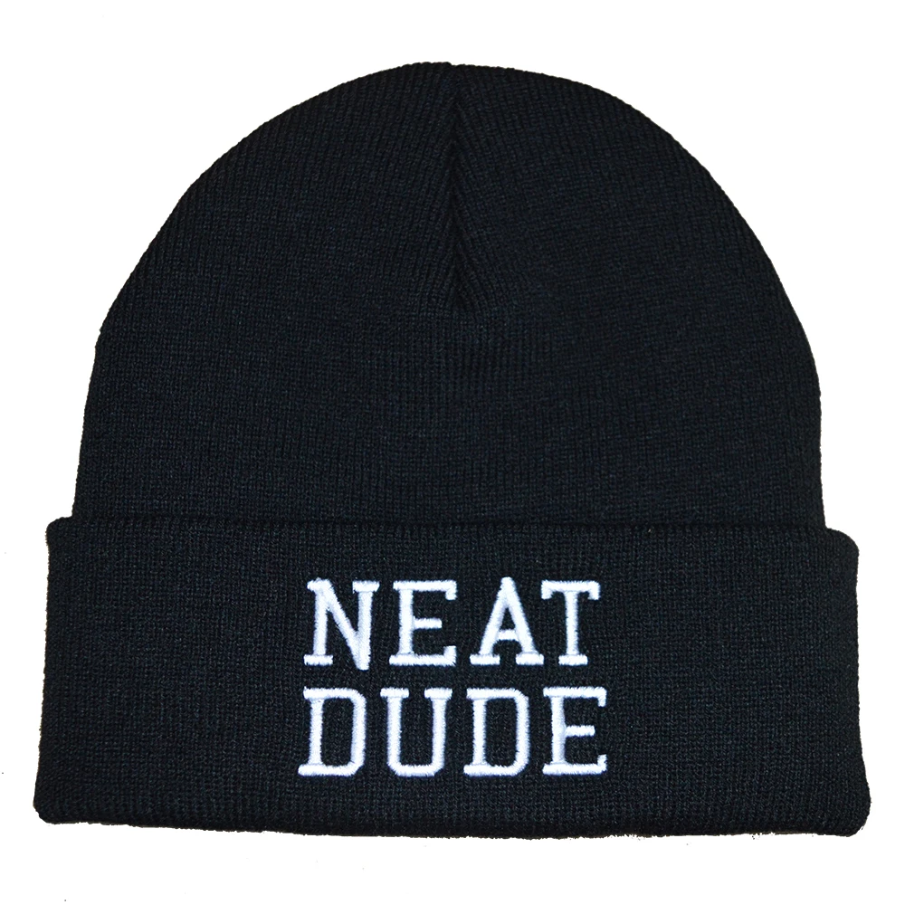 Зимние ребристые облегающие шапки с индивидуальной вышивкой логотипа