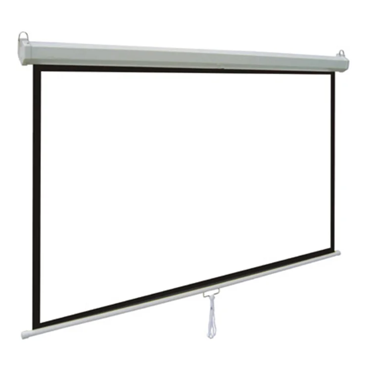 Руководство тянуть вниз на стену проекционный экран/моторизованный электрический проектор экрана/штатив/раме