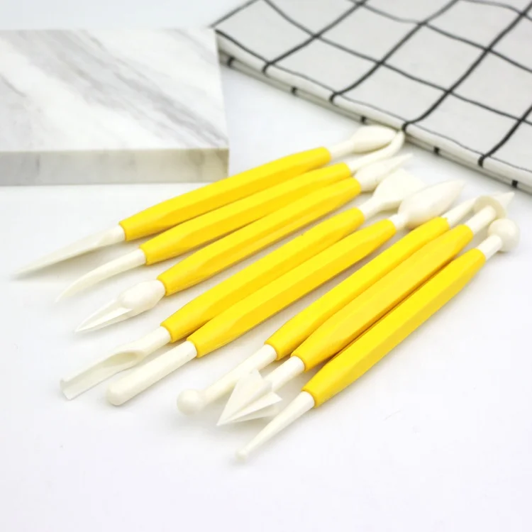 Wholesale Plastic Fondant  Cake Decorating Tools 8pcs modelling tools