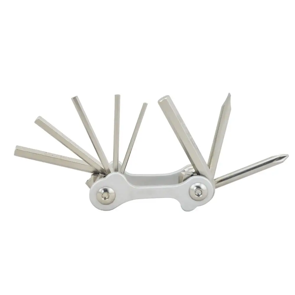 
pocket 8 in 1 bicycle tool carbon steel folding mini tool pocket bicycle repair tool 