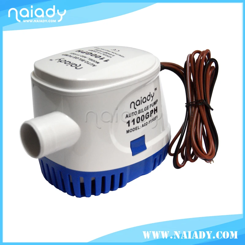 NAIADY 600GPH 12/24 volt electric submersible marine automatic boat bilge pump