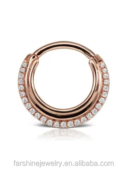  Сегментное кольцо для пирсинга носа из титана ASTM F136