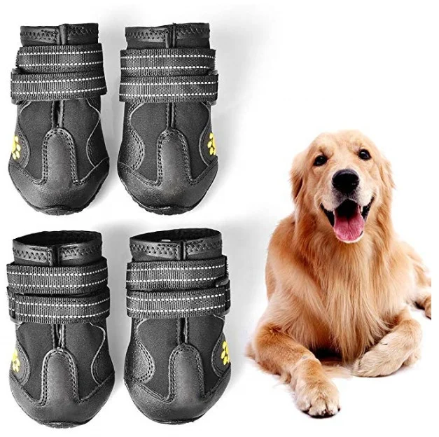 Waterproof Dog Shoes Dog Outdoor Shoes  for Pet Rain Boots Labrador Husky Shoes for Medium to Large Dogs