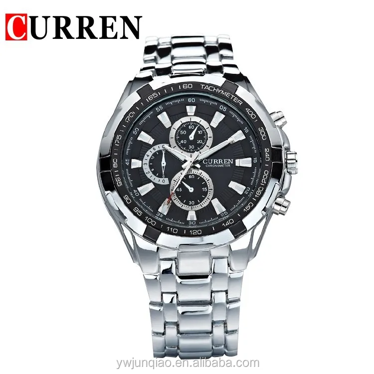 
Hot Selling Stainless Steel Japan Quartz Movt Men International Wrist Watch Brands Curren 