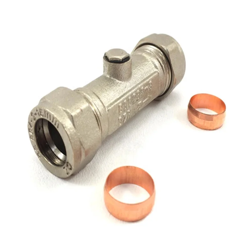 Otore CR Brass Double Check Valve With 15mm Compression Ends
