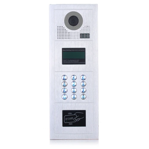 Cat5/Ethernet Cable 12 Apartments Video Door Phone 10inch touch key smart doorbell