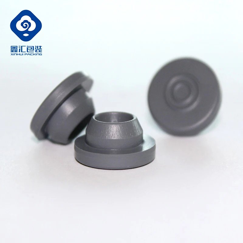 
20mm pharmaceutical grey butyl rubber stopper for infusion bottle 