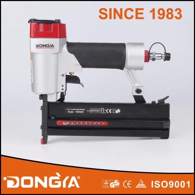 Пневматический гвоздезабиватель и степлер Dongya 18Ga 2 в 1 Combi