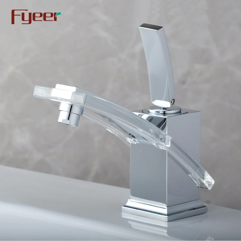 Fyeer Attractive Bathroom Glass Basin Mixer Tap